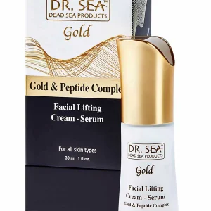 Facial lifting cream- serum with gold and peptide complex - 30 ml