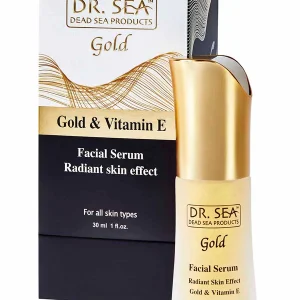 Facial serum with gold and vitamin E - radiant skin effect - 30 ml
